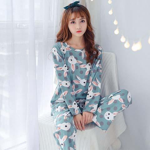 2024 Women's Cartoon Long Sleeve Pajama Set