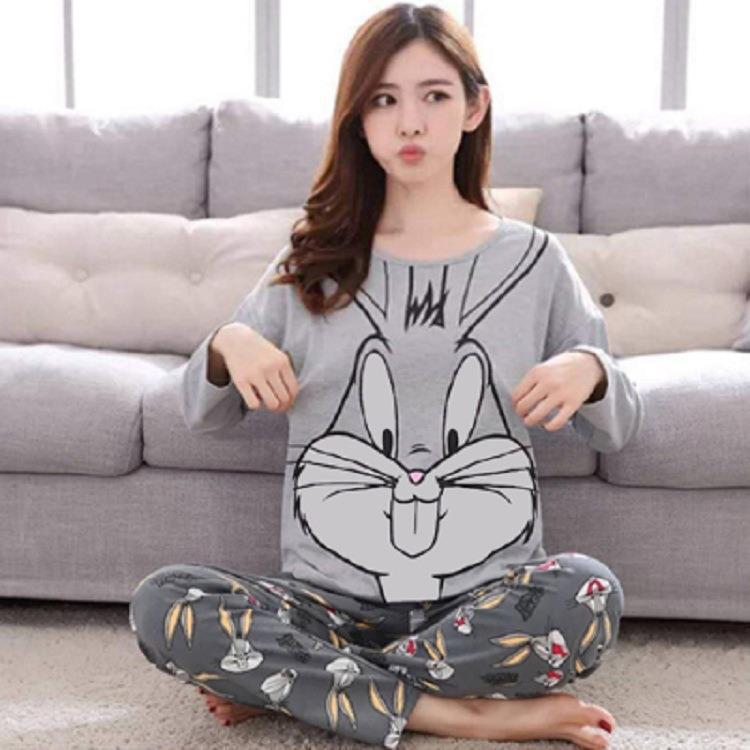 2024 Women's Cartoon Long Sleeve Pajama Set