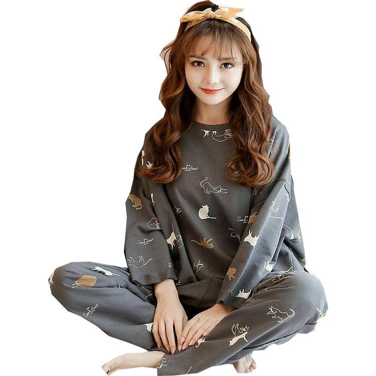 2024 Women's Cartoon Long Sleeve Pajama Set