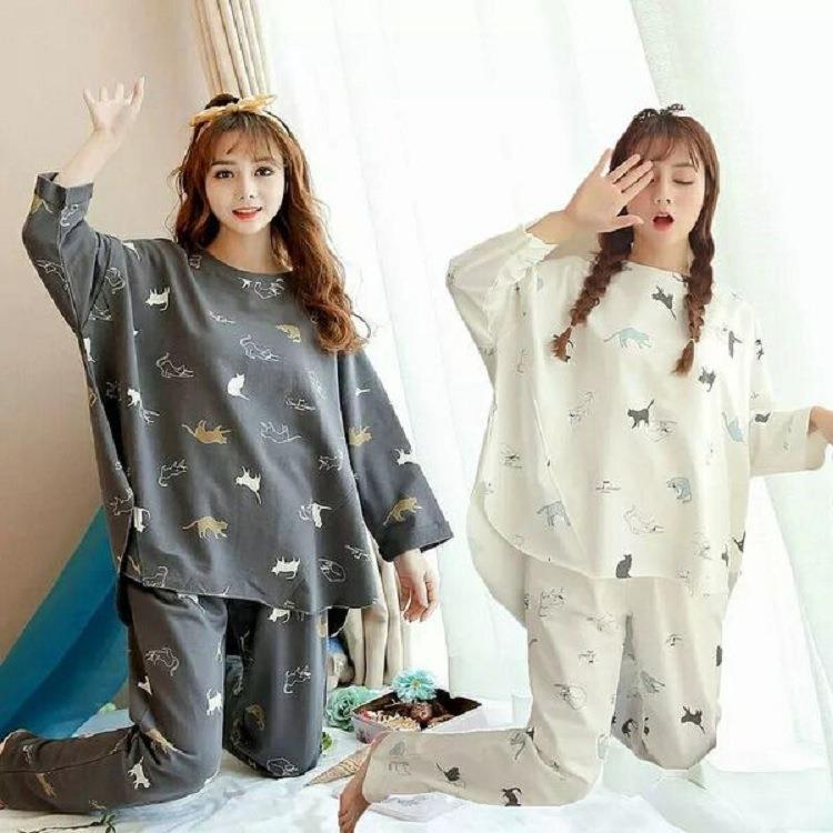 2024 Women's Cartoon Long Sleeve Pajama Set