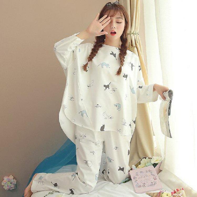 2024 Women's Cartoon Long Sleeve Pajama Set